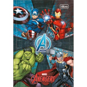 Caderno Brochura 1/4 Capa Dura Avengers 80fls.-081253-36220