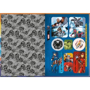 Caderno Brochura 1/4 Capa Dura Avengers 80fls.-081253-60548