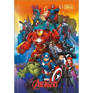 Caderno Brochura 1/4 Capa Dura Avengers 80fls.-081253-81318