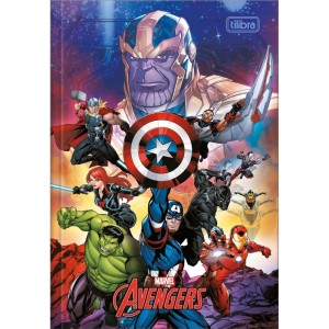 Caderno Brochura 1/4 Capa Dura Avengers 80fls.-081253-94461