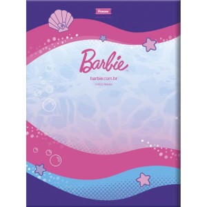 Caderno Brochura 1/4 Capa Dura Barbie Mermaid Power 80fls.-098308-99788