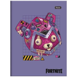 Caderno Brochura 1/4 Capa Dura Fortnite 80fls.-098325-43487