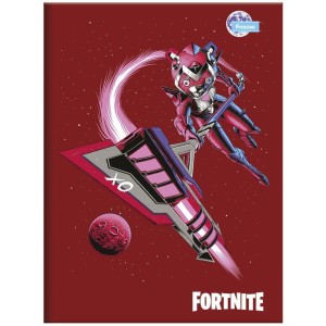Caderno Brochura 1/4 Capa Dura Fortnite 80fls.-098325-49109