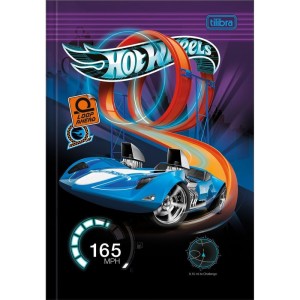 Caderno Brochura 1/4 Capa Dura Hot Wheels 80fls.-098265-11568