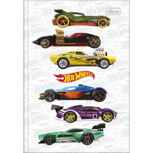 Caderno Brochura 1/4 Capa Dura Hot Wheels 80fls.-098265-71095