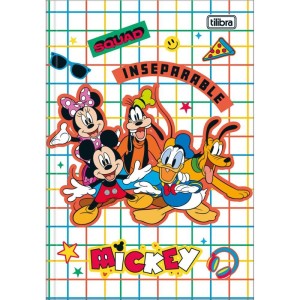 Caderno Brochura 1/4 Capa Dura Mickey 80fls.-081230-14499