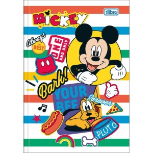 Caderno Brochura 1/4 Capa Dura Mickey 80fls.-081230-23780