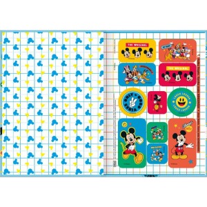 Caderno Brochura 1/4 Capa Dura Mickey 80fls.-081230-40100