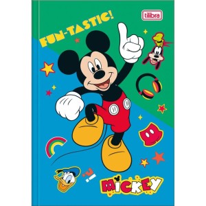 Caderno Brochura 1/4 Capa Dura Mickey 80fls.-081230-75300