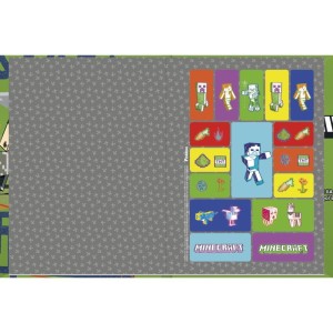 Caderno Brochura 1/4 Capa Dura Minecraft 80fls.-096248-74426