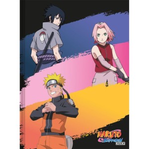 Caderno Brochura 1/4 Capa Dura Naruto 80f-096408-12684