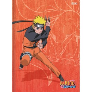 Caderno Brochura 1/4 Capa Dura Naruto 80f-096408-96707