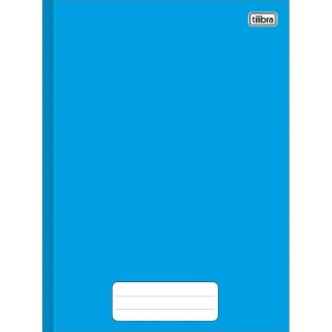 Caderno Brochura 1/4 Capa Dura Pepper 80 Folhas Azul-104363-27068