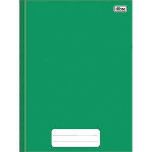 Caderno Brochura 1/4 Capa Dura Pepper 80 Folhas Verde-104365-78524