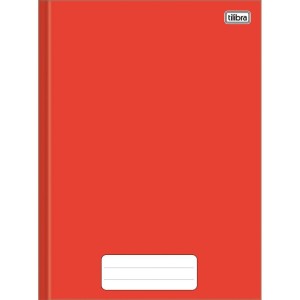 Caderno Brochura 1/4 Capa Dura Pepper 80 Folhas Vermelho-104366-15156