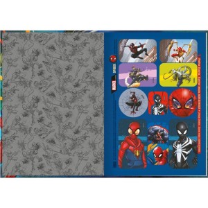 Caderno Brochura 1/4 Capa Dura Spider Man Top 48 Folhas-051114-61295