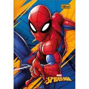 Caderno Brochura 1/4 Capa Dura Spider Man Top 48 Folhas-051114-61453