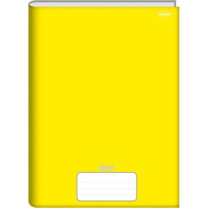 Caderno Brochura 1/4 Capa Dura Stiff 48 Folhas Amarelo-001144-61124