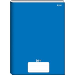 Caderno Brochura 1/4 Capa Dura Stiff 48 Folhas Azul-001143-67350