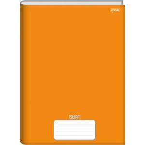 Caderno Brochura 1/4 Capa Dura Stiff 48 Folhas Laranja-050498-41729