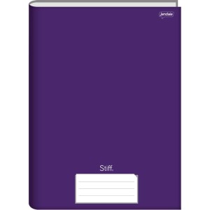 Caderno Brochura 1/4 Capa Dura Stiff 48 Folhas Lilas-109418-18357