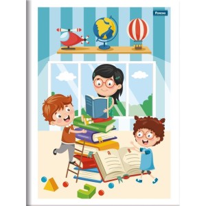 Caderno Brochura 1/4 Capa Infantil 48 Folhas-055300-24149