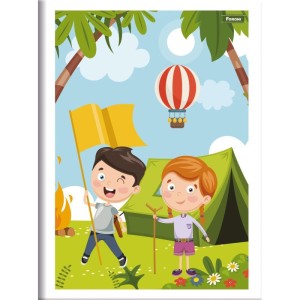 Caderno Brochura 1/4 Capa Infantil 48 Folhas-055300-54788