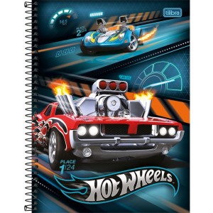 Caderno Brochurao Capa Dura Hot Wheels 80fls.-081265-46055