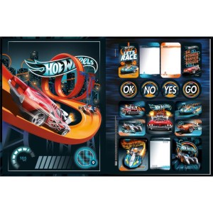 Caderno Brochurao Capa Dura Hot Wheels 80fls.-081265-97384