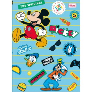 Caderno Brochurao Capa Dura Mickey 80fls.-081229-67541