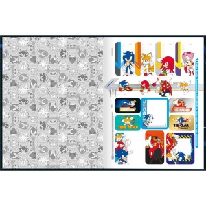 Caderno Brochurao Capa Dura Sonic 80fls.-092949-35541