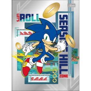 Caderno Brochurao Capa Dura Sonic 80fls.-092949-65750