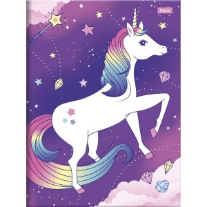 Caderno Brochurao Capa Dura Unicornio 80fls.-096274-39248