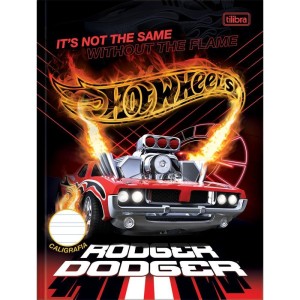 Caderno Caligrafia Capa Dura Hot Wheels 40fls.-098267-61248