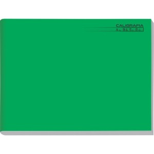 Caderno Caligrafia Capa Dura Liso 48f 1/4 Broch.horiz.verde-086825-57006