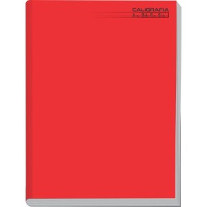 Caderno Caligrafia Capa Dura Liso 48fl Brochurao Vermelho-067557-48479