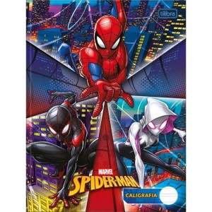 Caderno Caligrafia Capa Dura Spider Man 40fl Vert. Broc-062281-81645