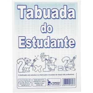 Caderno De Tabuada Tabuada Do Estudante 10 Folhas-016475-31017