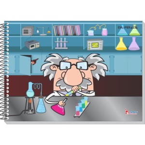 Caderno Desenho Milimetrado Decorado 48f Univ Espiral Cd-028614-12480