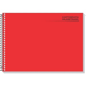 Caderno Desenho Milimetrado Vermelho Liso 48f Univ Esp C.d-100238-23706