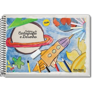 Caderno Desenho Univ Capa Dura 60fls. Espiral-064080-14615