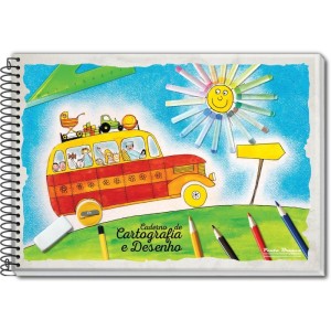 Caderno Desenho Univ Capa Dura 60fls. Espiral-064080-52645