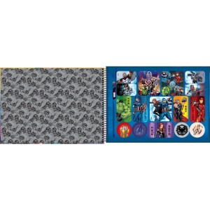 Caderno Desenho Univ Capa Dura Avengers 80fls.-098261-17698