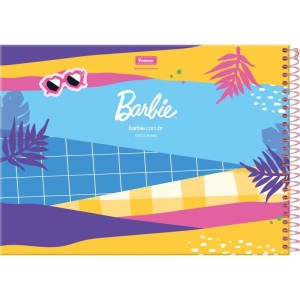 Caderno Desenho Univ Capa Dura Barbie 80fls.-087139-78382