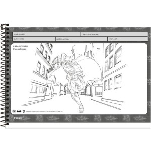 Caderno Desenho Univ Capa Dura Batman 80fls.-096227-14111