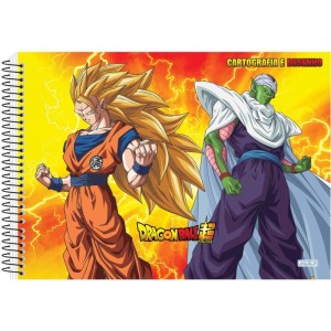 Caderno Desenho Univ Capa Dura Dragon Ball 60f C/ades-096459-25660