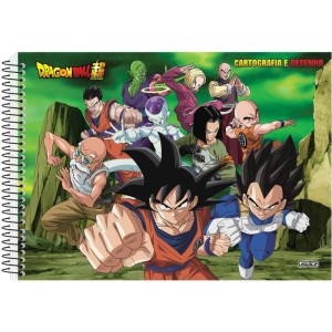 Caderno Desenho Univ Capa Dura Dragon Ball 60f C/ades-096459-38262