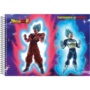 Caderno Desenho Univ Capa Dura Dragon Ball 60f C/ades-096459-58108