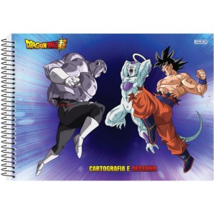 Caderno Desenho Univ Capa Dura Dragon Ball 60f C/ades-096459-60589