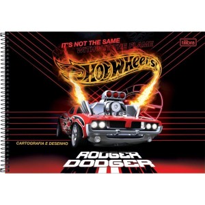 Caderno Desenho Univ Capa Dura Hot Wheels 80fls.-098266-41266